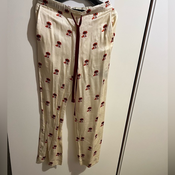 Edition Silk Printed Drawstring Pants - Picture 1 of 5